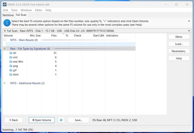 dmde free usb stick recovery software