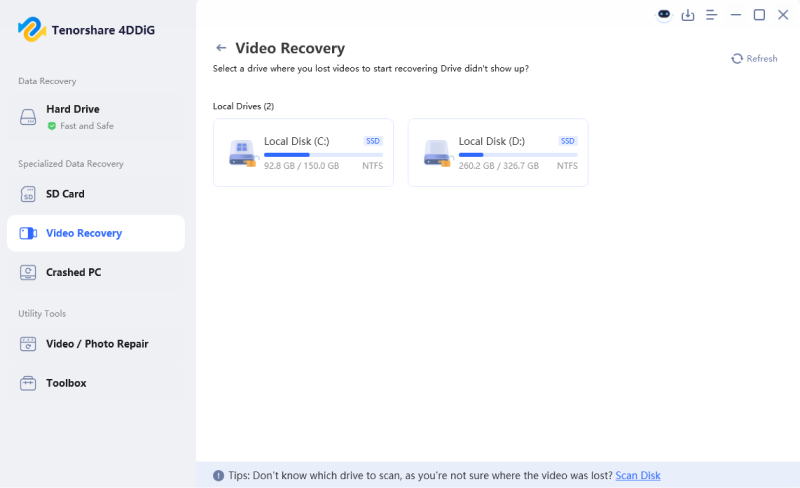 video recovery