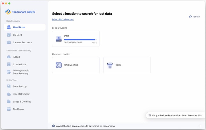 recover deleted files using 4ddig free