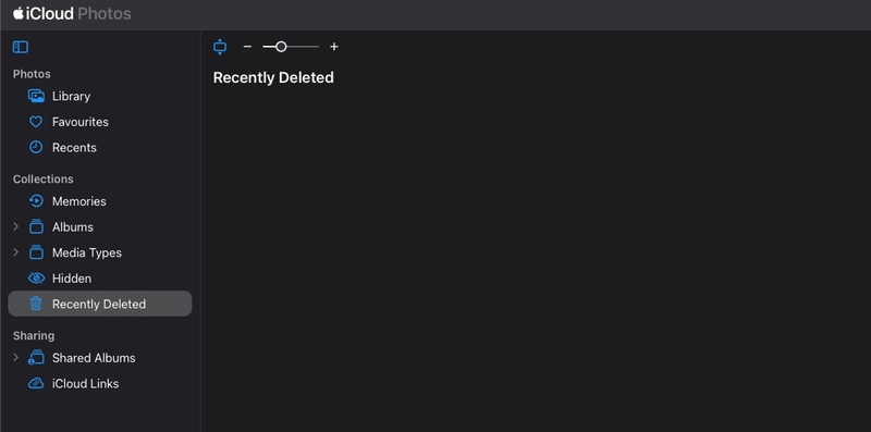restore photos from recently deleted on icloud