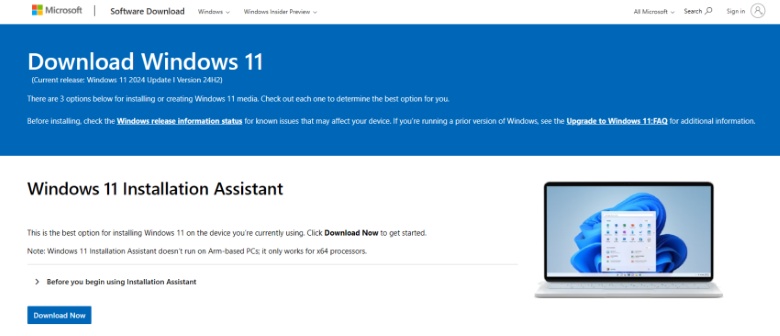 download windows 11 with windows update assistant