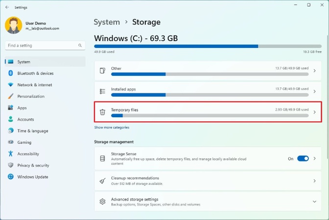 free up space for windows 11 update